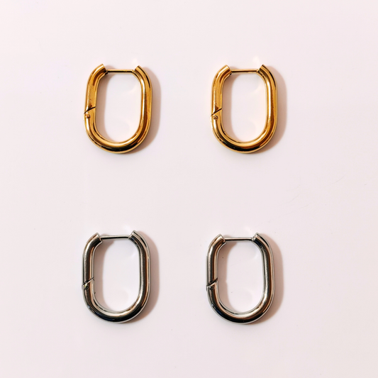 Créoles ovales 22mm * 17mm